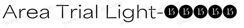 Area Trial Light字体转换
